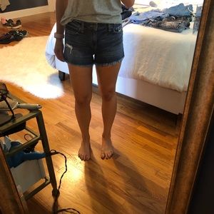 PAIGE cutoff jean shorts